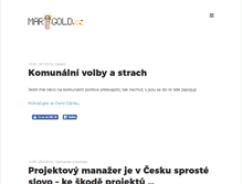 Tablet Screenshot of marigold.cz