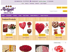 Tablet Screenshot of marigold.in